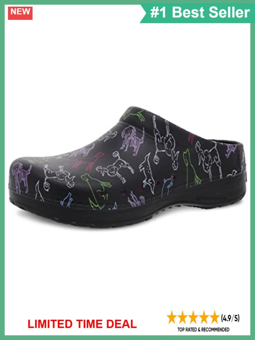 Dansko Kane Slip-On Mule Clog EVA Removable Footbed Arch Support